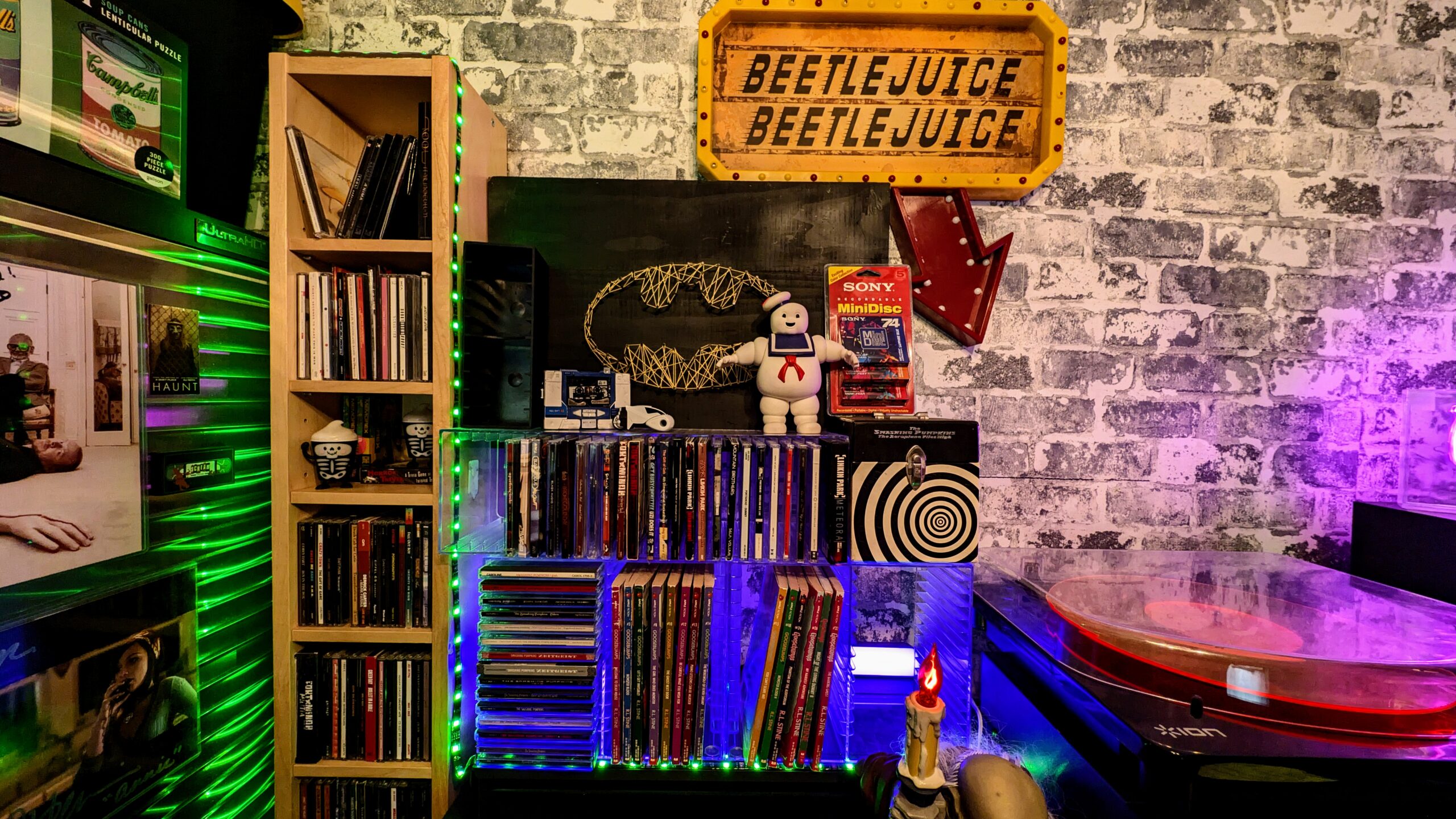 Vinyl and books